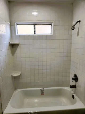 a bathroom with a tub
