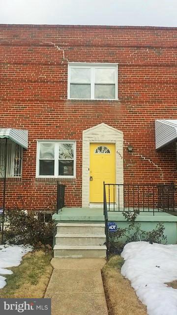 a front view of a house