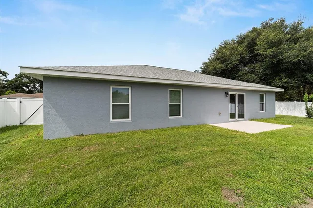 a house view with a garden space