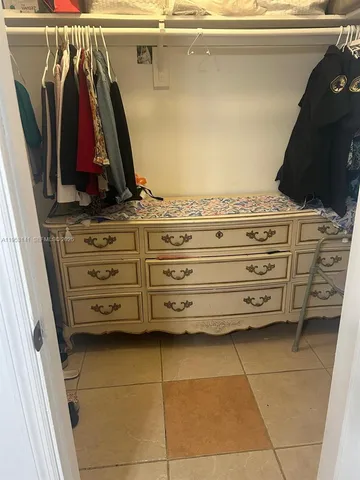 a view of a walk in closet