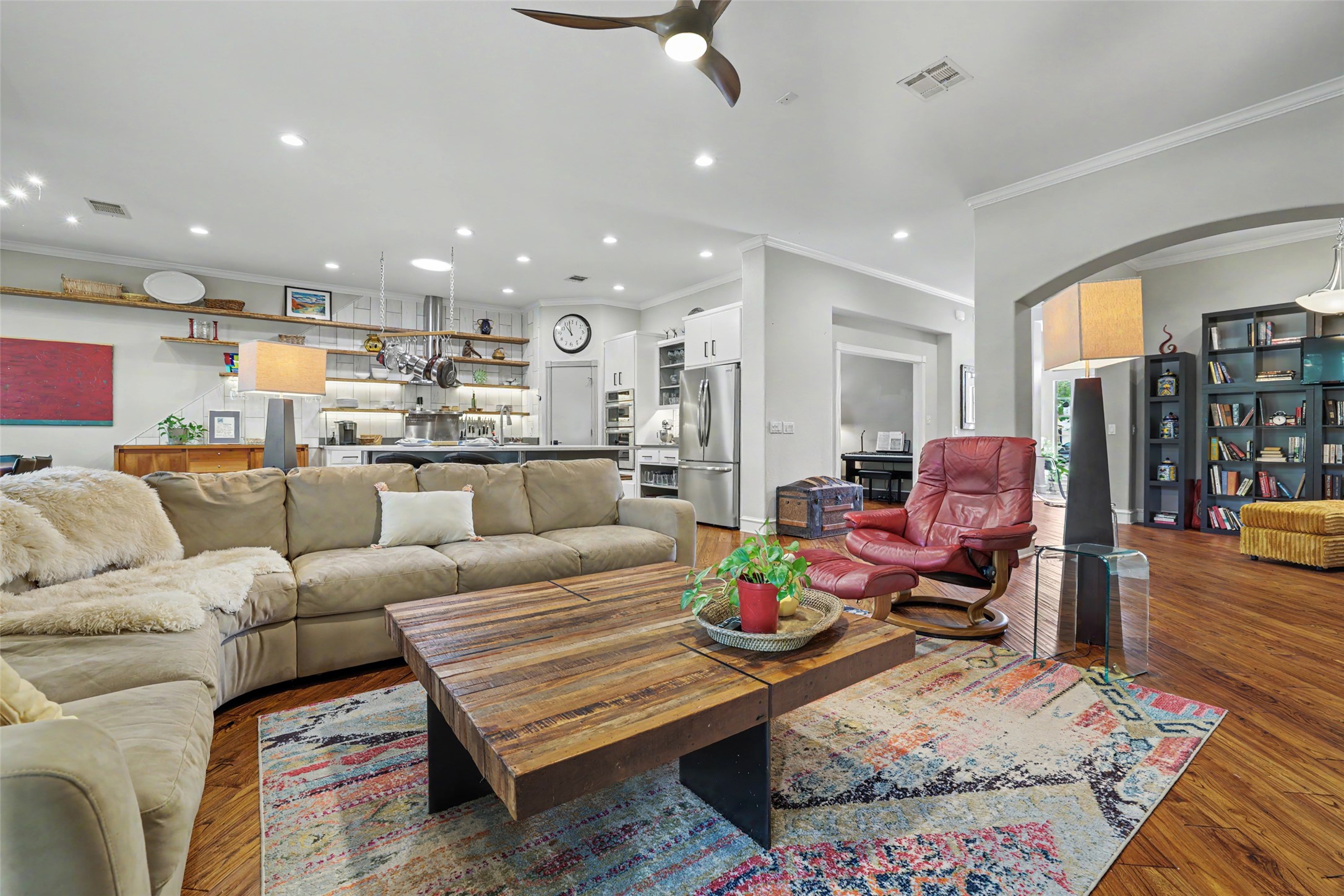 805 Boquilla Trail Georgetown, TX 78633 - Photo 11 of 40 a living room with furniture kitchen view and a table