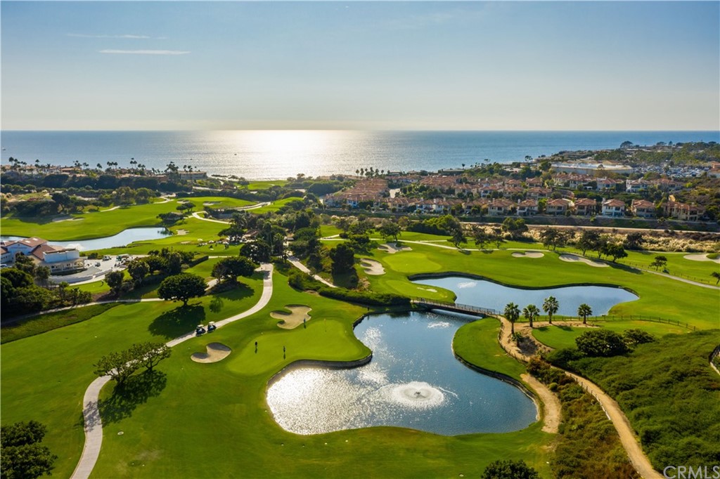 26 Corniche Drive, Unit F Dana Point, CA 92629 - Photo 12 of 46 an aerial view of a house with a swimming pool yard and outdoor seating