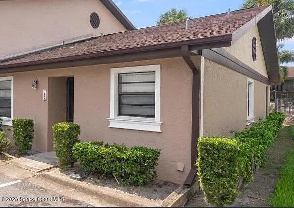 a front view of a house