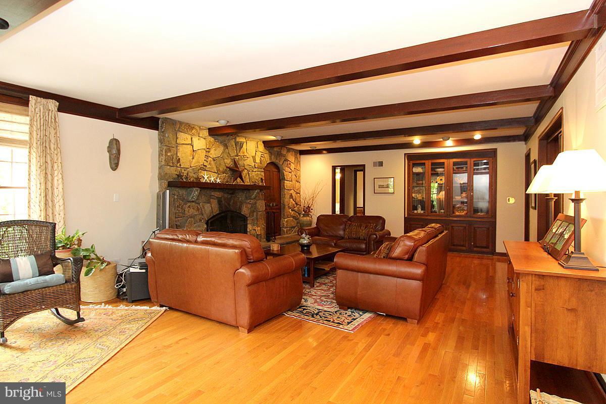 4504 Wetherill Road Bethesda, MD 20816 - Photo 6 of 29 Family Room with Beamed Ceiling