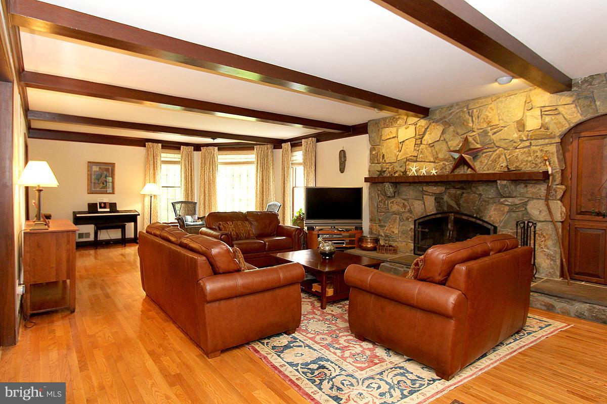 4504 Wetherill Road Bethesda, MD 20816 - Photo 7 of 29 Family Room with Wood Burning Fireplace