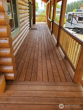 a view of outdoor space with deck