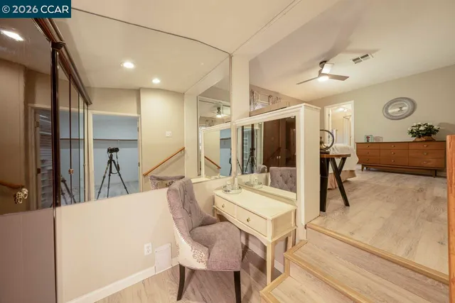 a view of a walk in closet