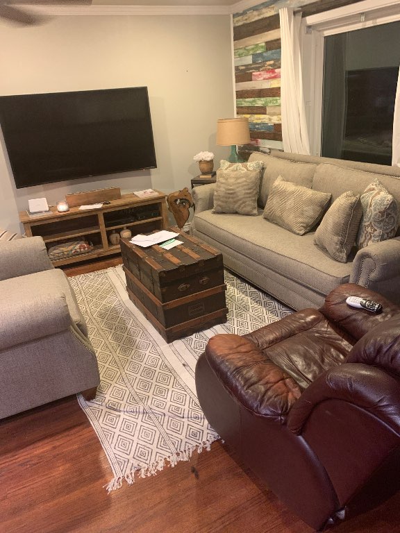4709 Lido Lane Houston, TX 77092 - Photo 6 of 19 a living room with furniture and a flat screen tv