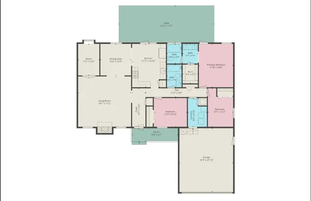 a picture of a bathroom with a sink and a mirror