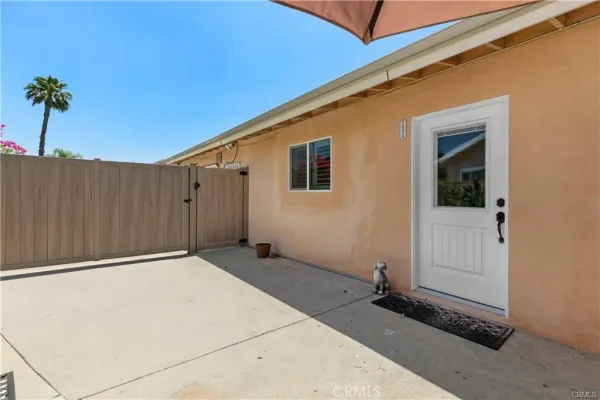 a backyard of a house