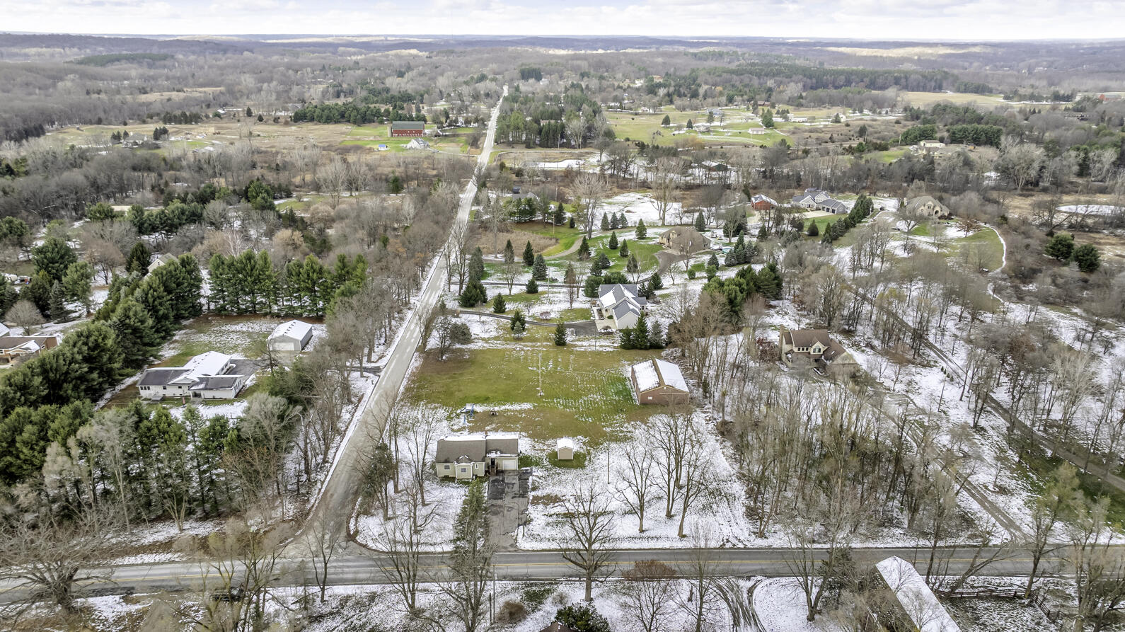 18530 Bush Road Chelsea, MI 48118 - Photo 41 of 51 18530 Bush Rd Chelsea MI (Aerial) - 2