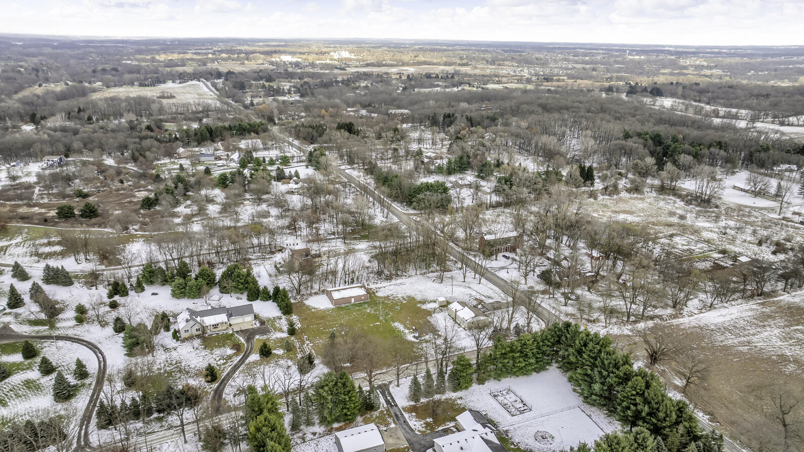 18530 Bush Road Chelsea, MI 48118 - Photo 47 of 51 18530 Bush Rd Chelsea MI (Aerial) - 8