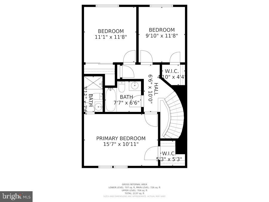 8519 Forrester Boulevard Springfield, VA 22152 - Photo 42 of 44 Floor Plan _ Upper Level