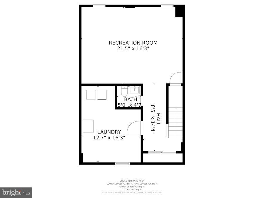 8519 Forrester Boulevard Springfield, VA 22152 - Photo 43 of 44 Floor Plan _Lower Level