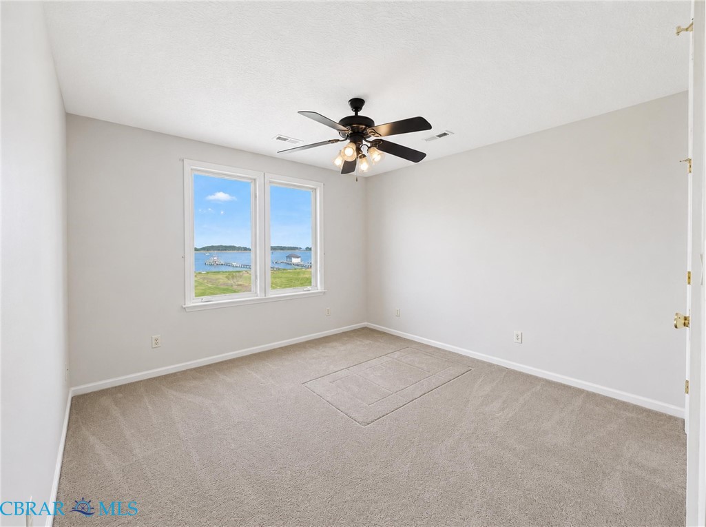 1214 Dandy Loop Road Yorktown, VA 23692 - Photo 53 of 65 an empty room with windows and chandelier fan