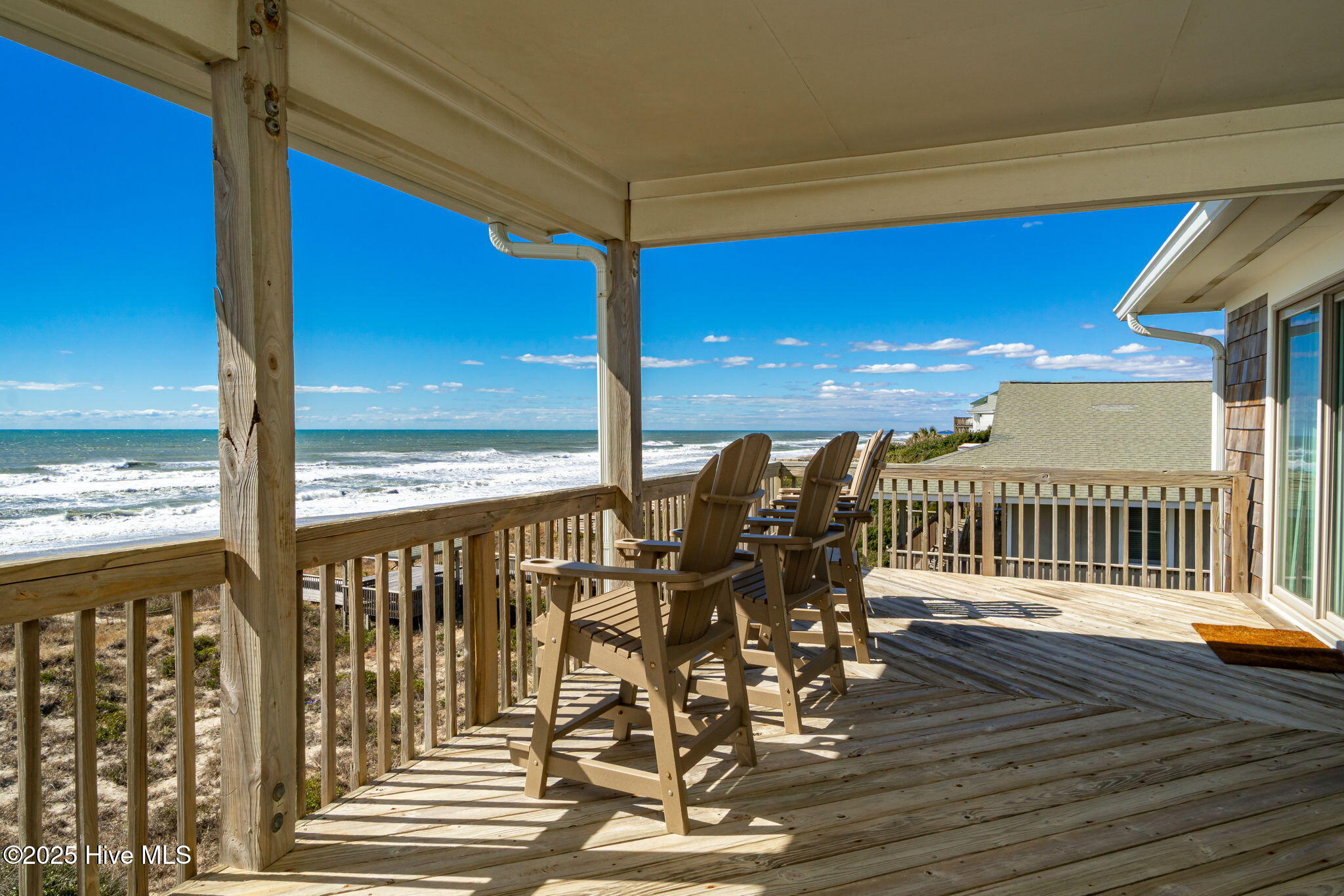 1819 Salter Path Road Indian Beach, NC 28512 - Photo 14 of 68 Open & covered porch overlooks beach