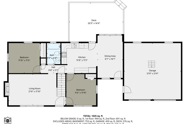 a black and white photo of a room