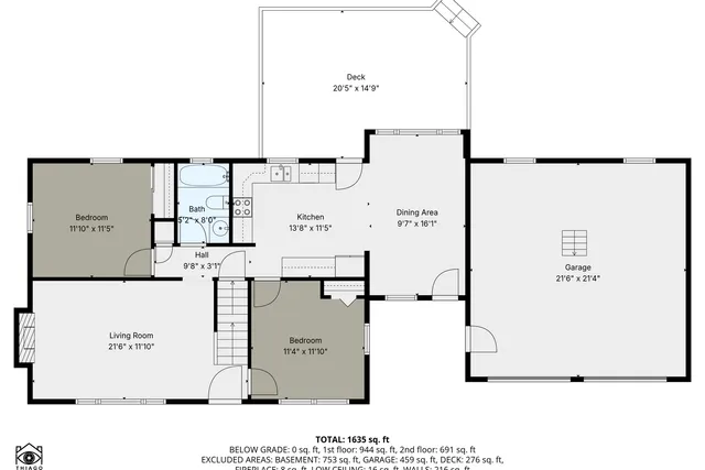 a black and white photo of a room