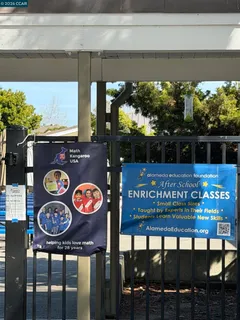 a view of a sign board with window