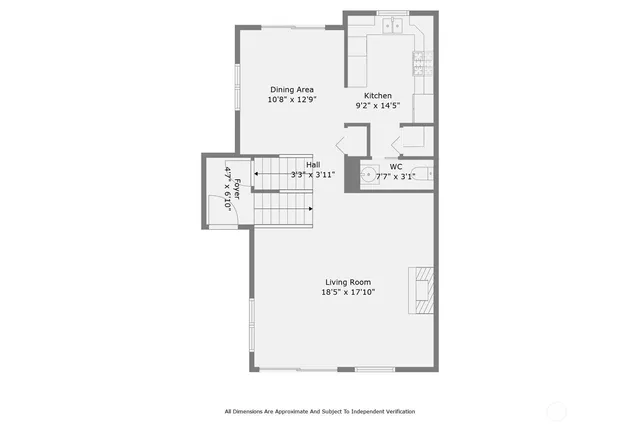 a picture of a bench in a building