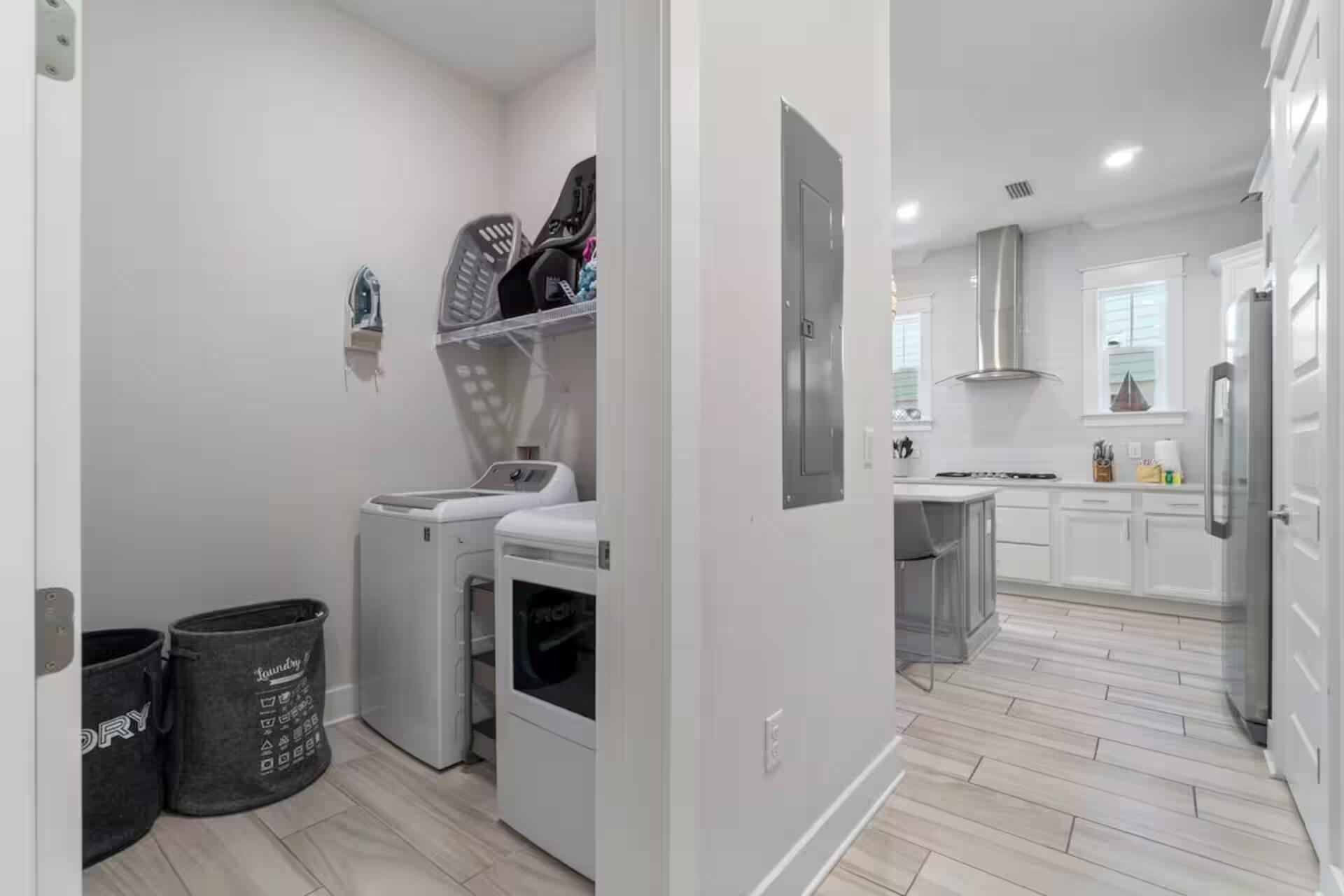146 East E Pine, Unit B Inlet Beach, FL 32461 - Photo 15 of 47 a kitchen with a refrigerator and a stove