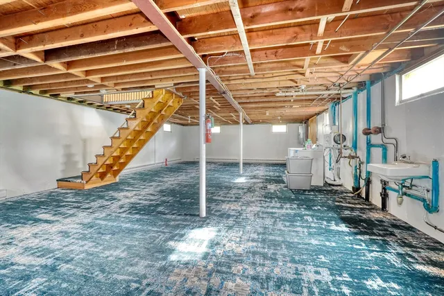 a view of a room with an empty space