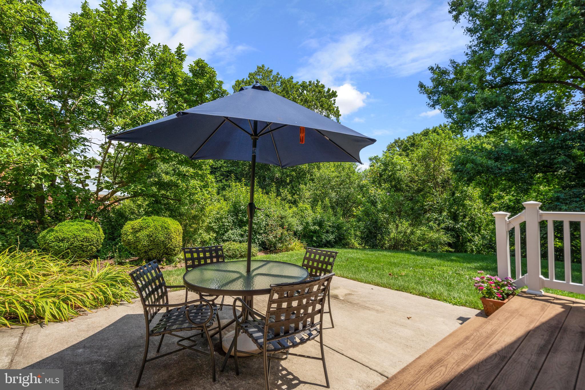 8808 Wooden Bridge Road Potomac, MD 20854 - Photo 48 of 53 Private Patio + Fenced Backyard
