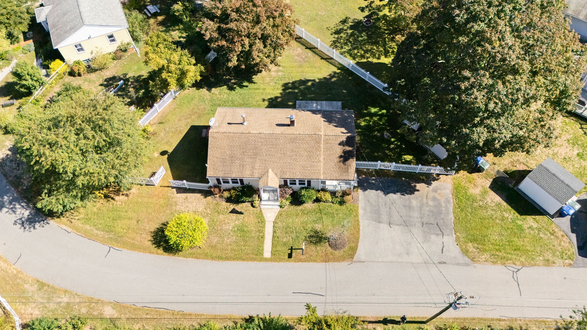 6 Sunset Road Gales Ferry, CT 06335 - Photo 20 of 23 an aerial view of a house with a yard