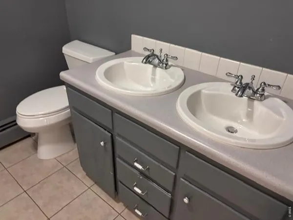 a bathroom with a sink and a toilet