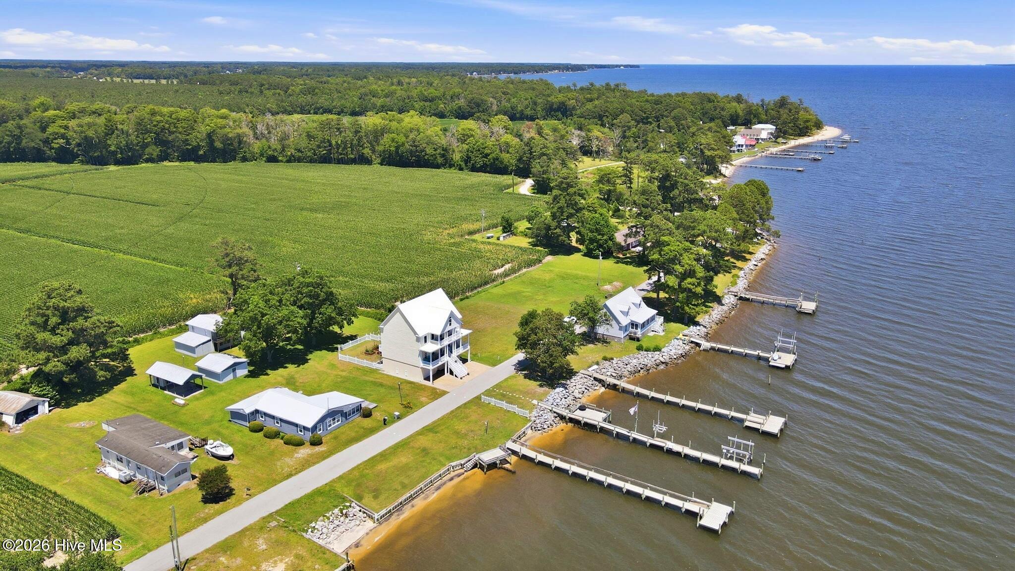 481 River Road Arapahoe, NC 28510 - Photo 2 of 70 aerial view angled