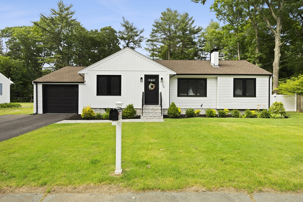 24 Francis Road Sharon, MA 02067 - Photo 3 of 41 a front view of house with yard and green space