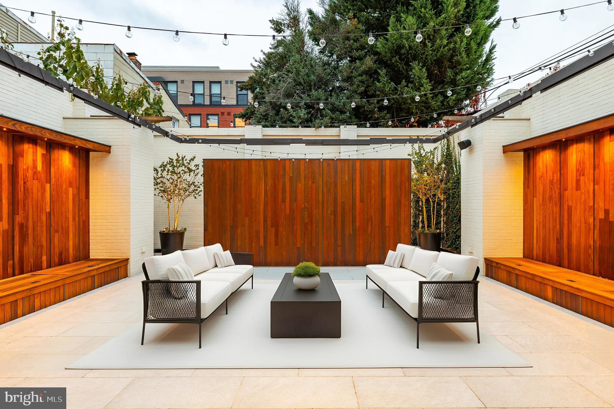 3240 Prospect Street Northwest Washington, DC 20007 - Photo 13 of 50 Outdoor patio with privacy wall surround