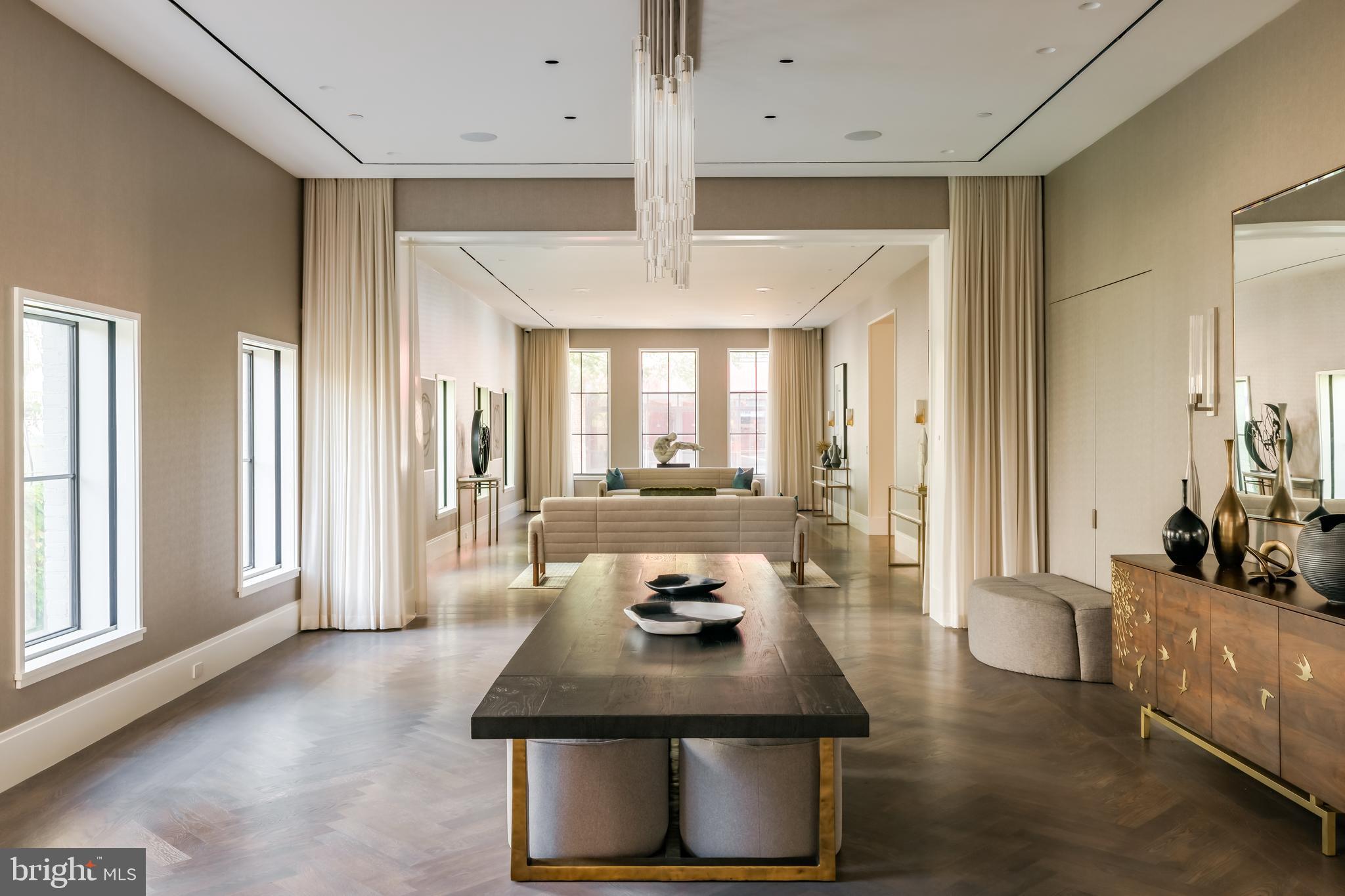 3240 Prospect Street Northwest Washington, DC 20007 - Photo 6 of 50 A 41-foot reception hall with white oak flooring