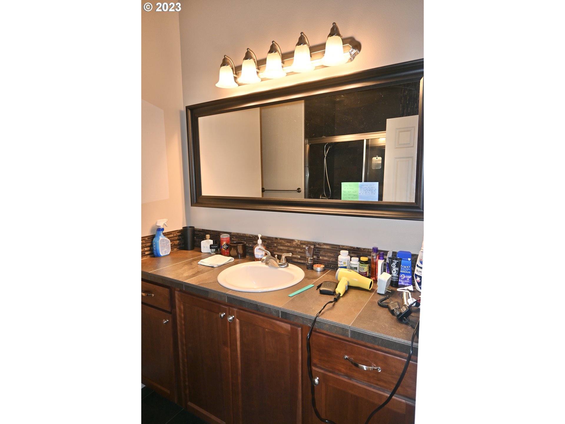 3623 Comiskey Street Forest Grove, OR 97116 - Photo 16 of 43 a bathroom with a sink and a mirror