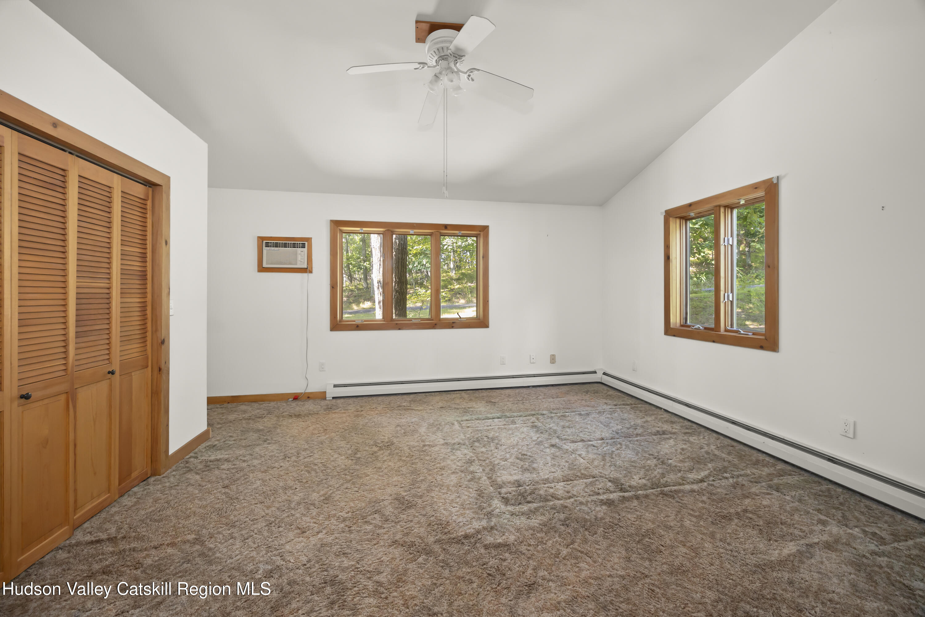 117 Spring Street Craryville, NY 12521 - Photo 17 of 31 an empty room with windows and ceiling fan