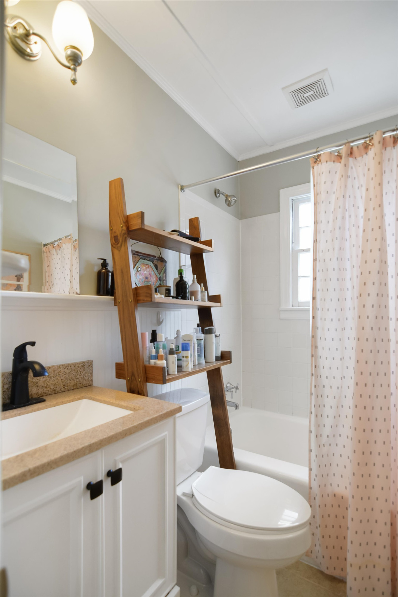 520 North Bloodworth Street Raleigh, NC 27604 - Photo 12 of 30 a bathroom with a sink a toilet and a shower