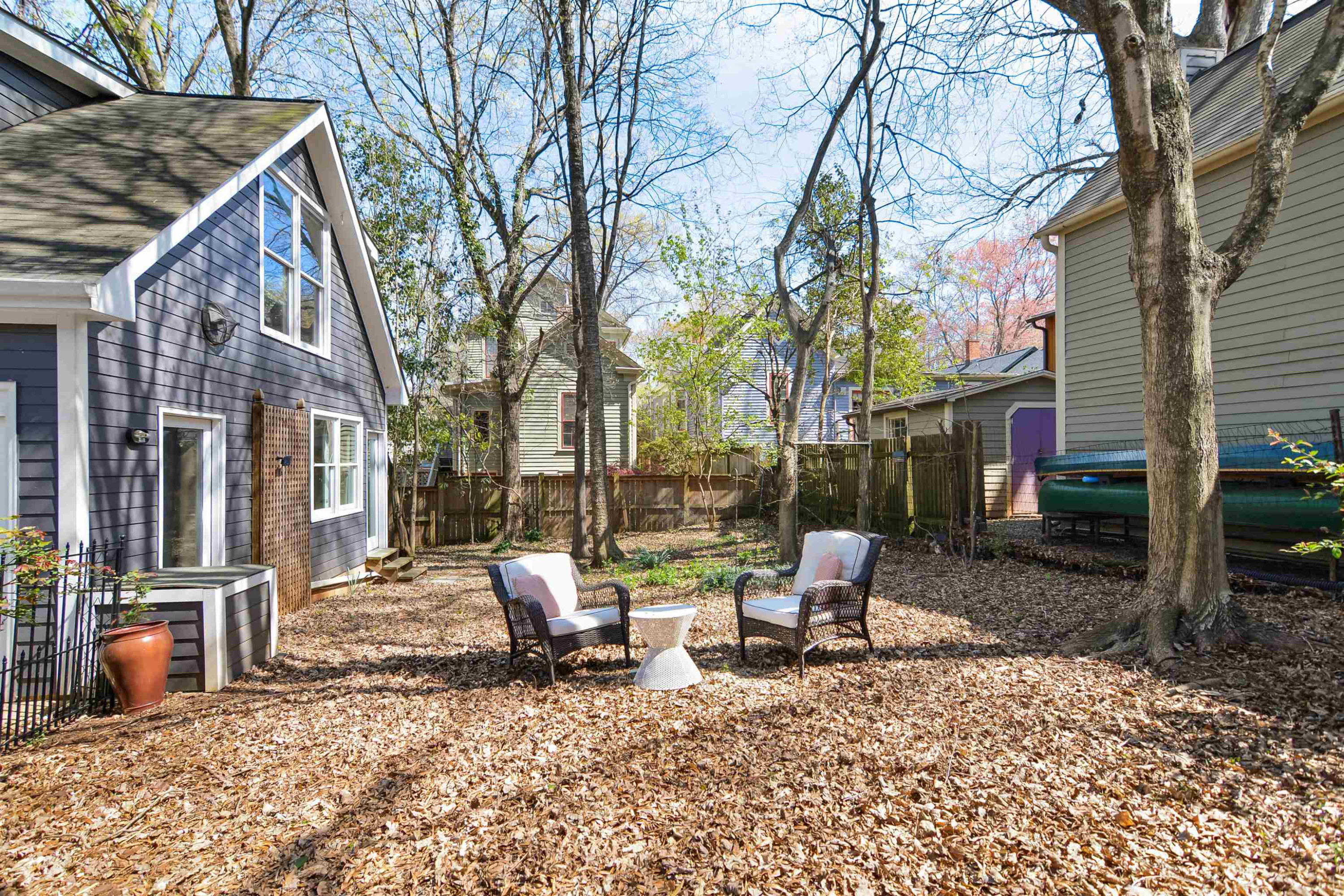 520 North Bloodworth Street Raleigh, NC 27604 - Photo 26 of 30 a view of a house with backyard porch and sitting area