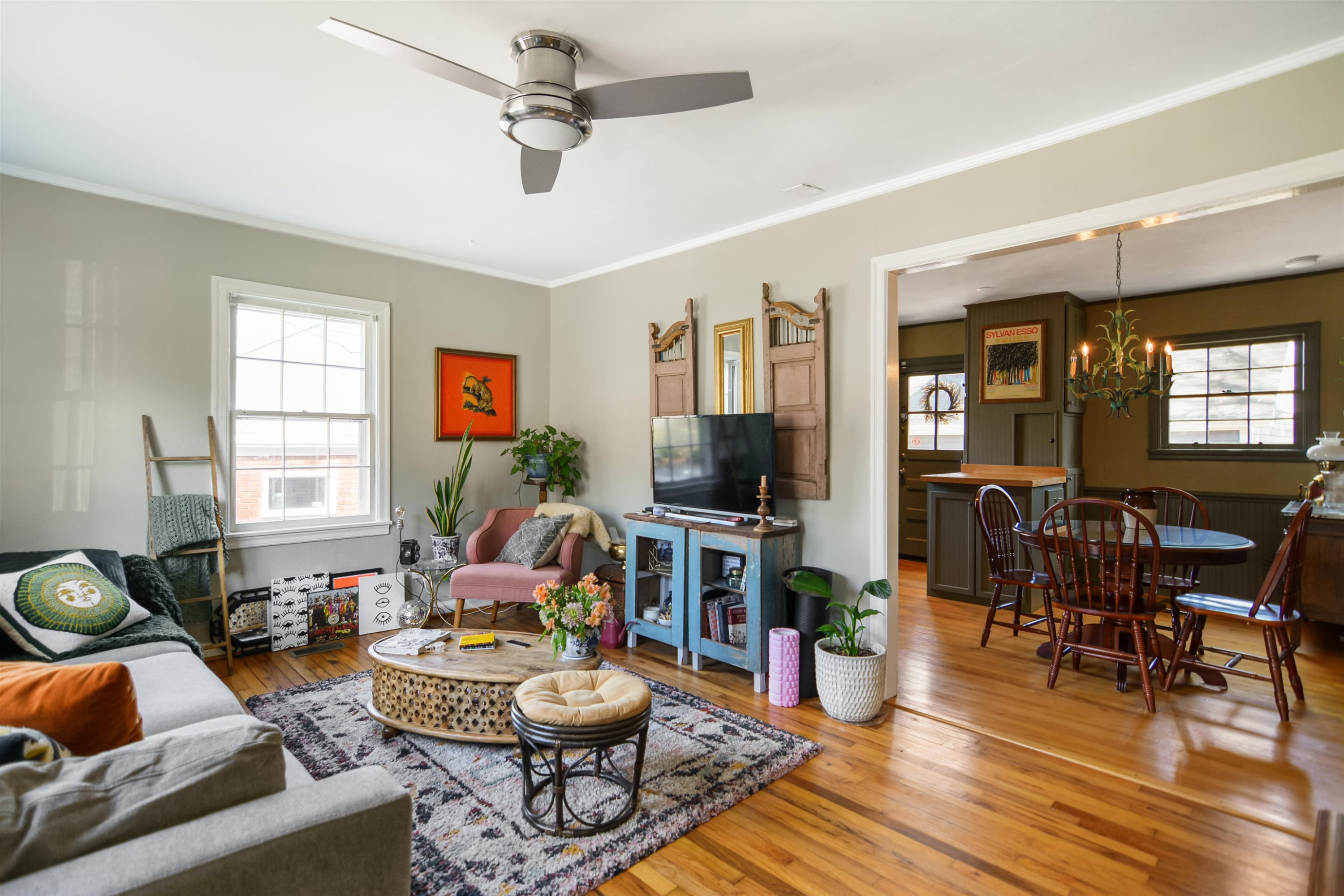 520 North Bloodworth Street Raleigh, NC 27604 - Photo 5 of 30 a living room with furniture and wooden floor