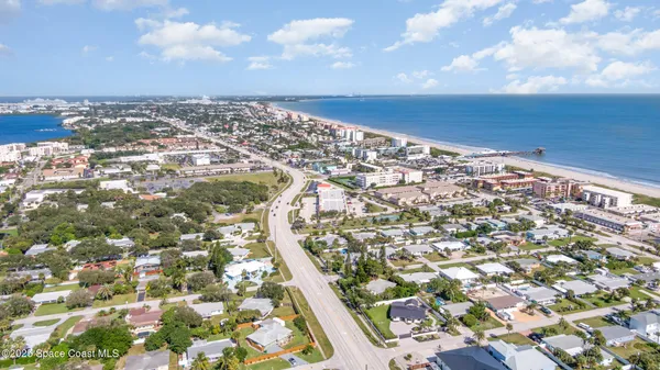 an aerial view of a city