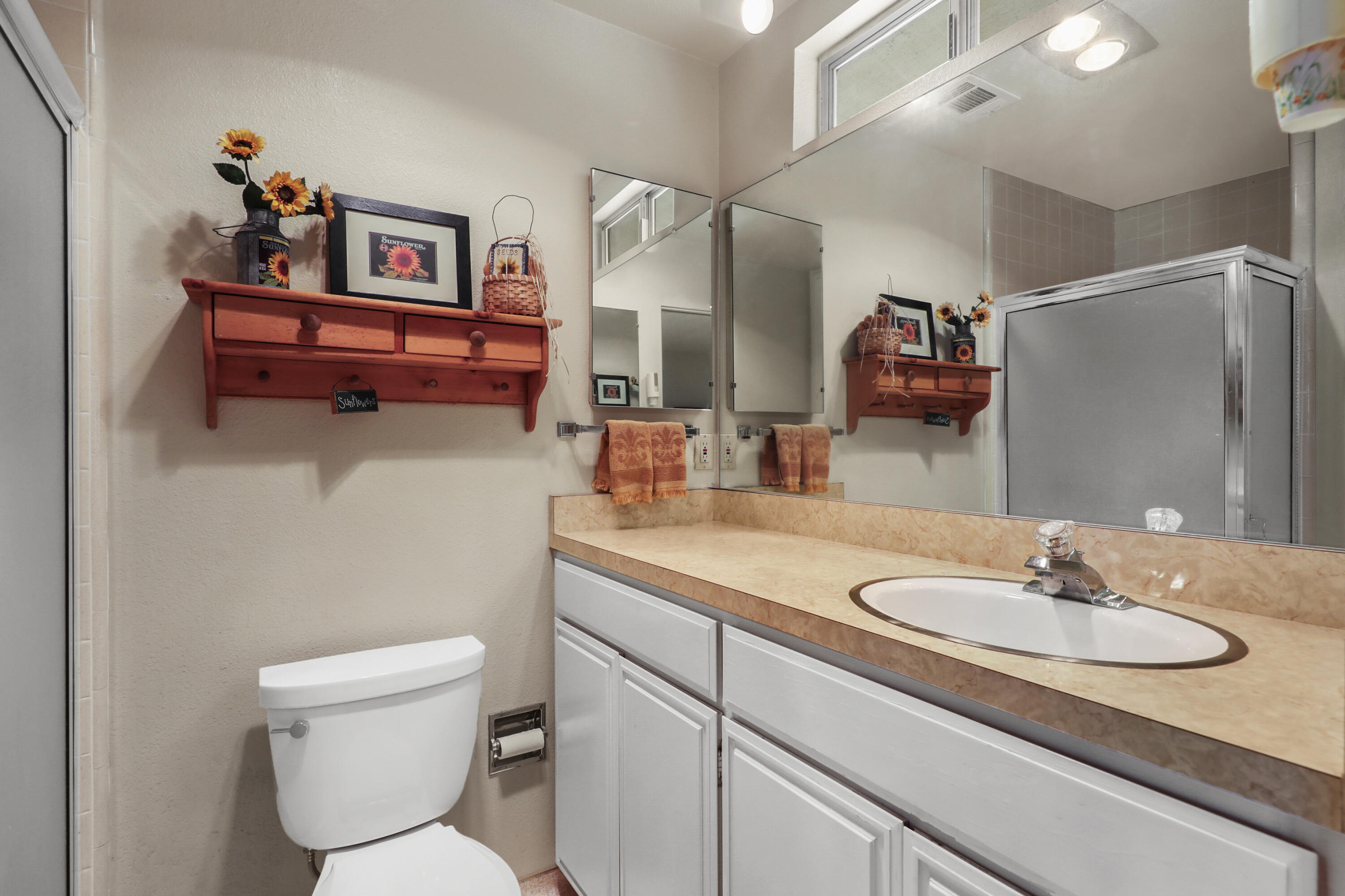 59672 Hop Patch Spring Road Mountain Center, CA 92561 - Photo 22 of 38 a bathroom with a sink toilet and a mirror