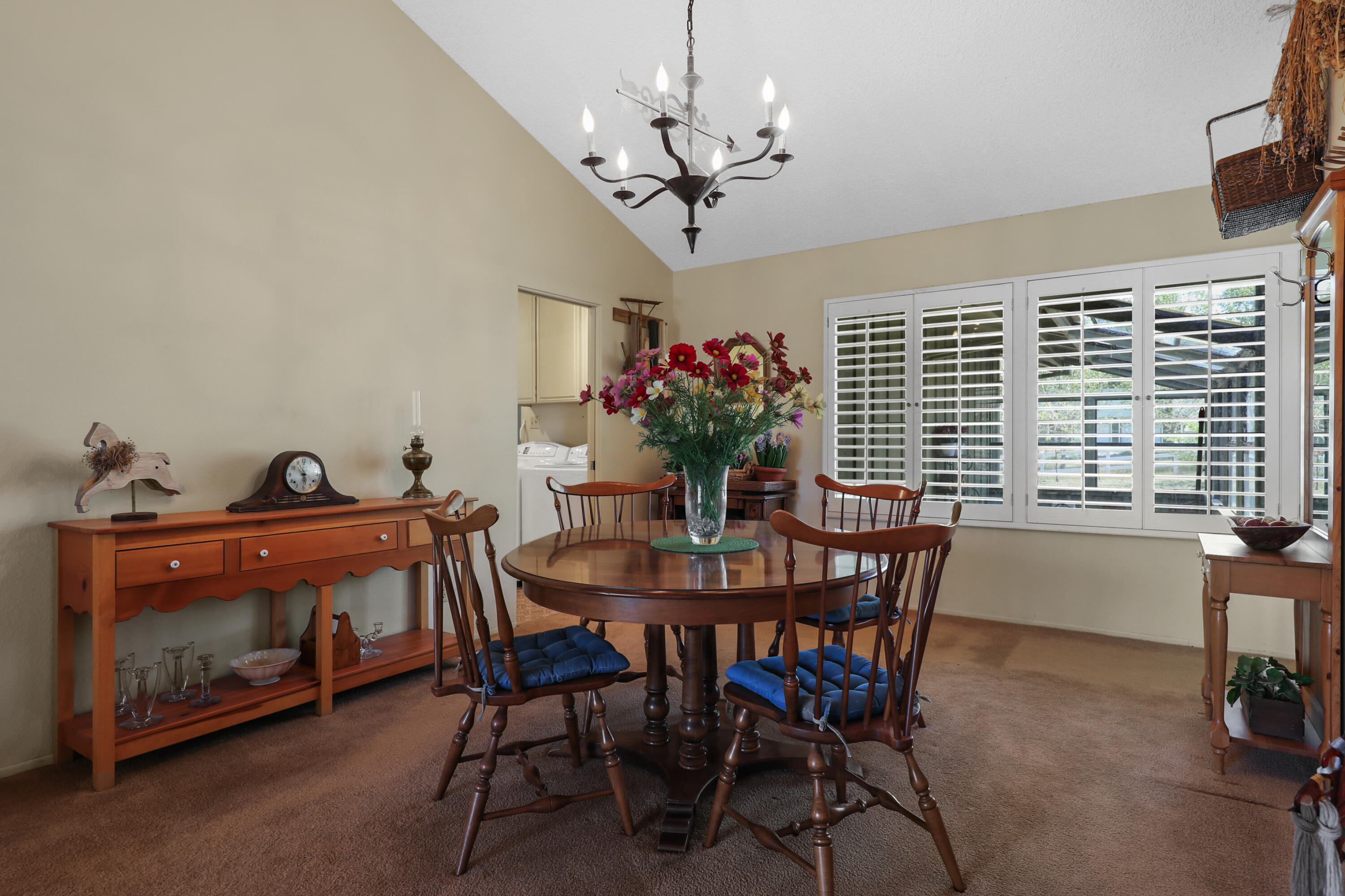 59672 Hop Patch Spring Road Mountain Center, CA 92561 - Photo 8 of 38 a view of a dining room with furniture window and outside view