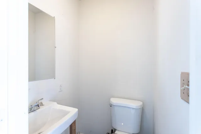 a view of backyard with green space