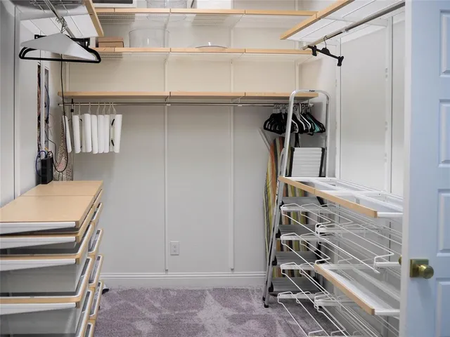 a view of walk in closet