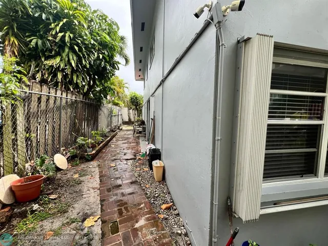 a view of car parked in garage