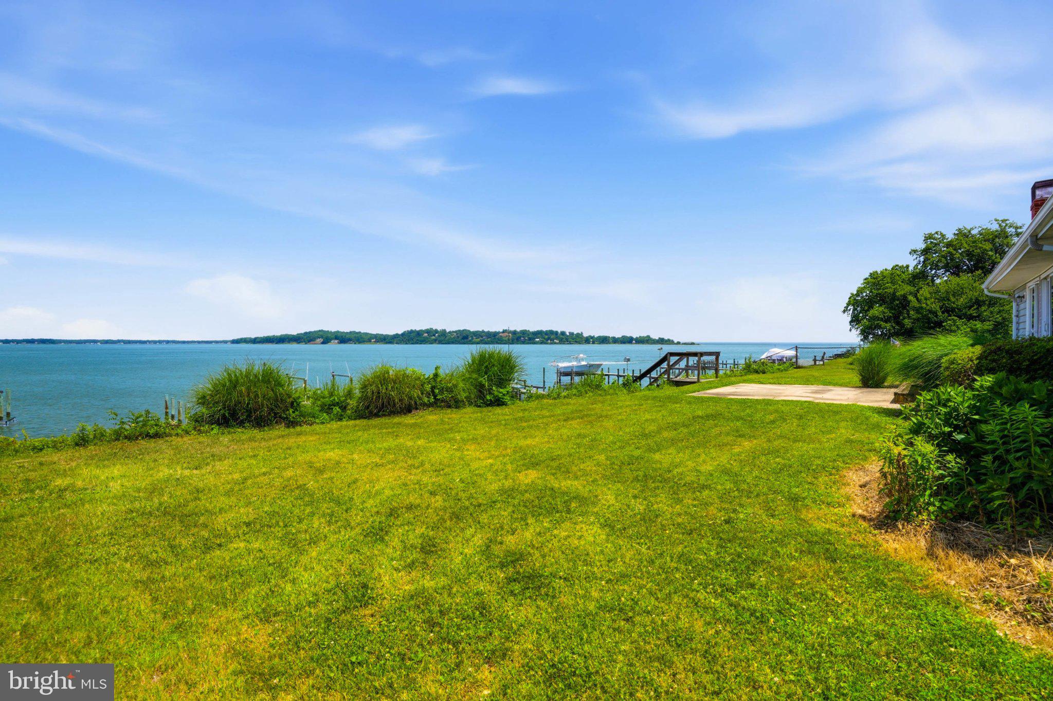 1100 River Bay Road Annapolis, MD 21409 - Photo 49 of 67 a view of an ocean from a yard