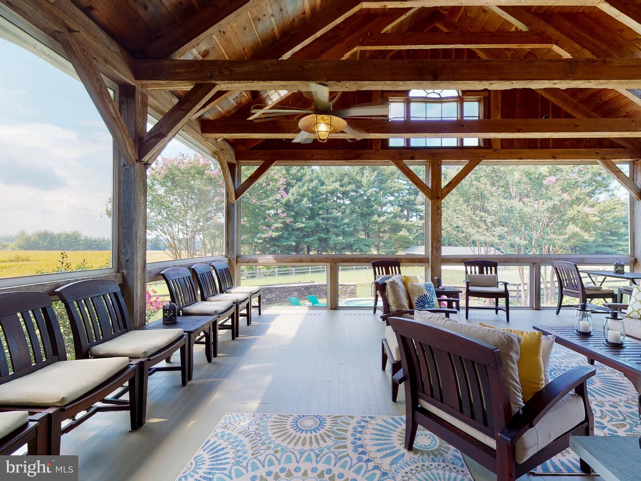 2812 Pocock Road Monkton, MD 21111 - Photo 34 of 94 Amazing Views of Property & Pool from the Porch