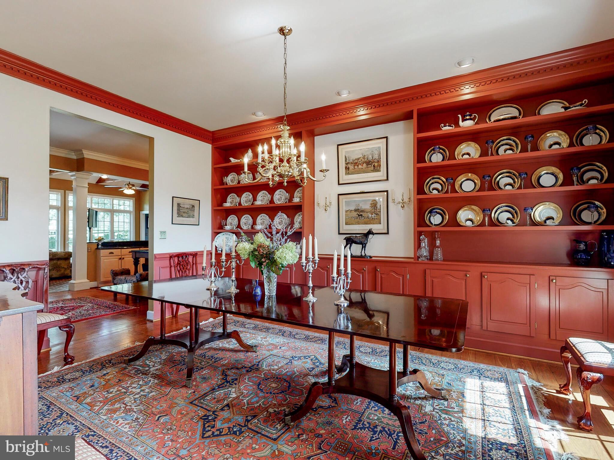 2812 Pocock Road Monkton, MD 21111 - Photo 41 of 94 Dining Room with Custom Built-in Shelves