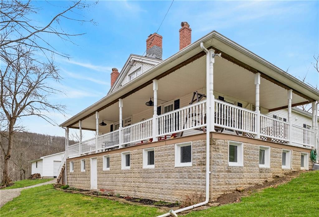 395 McGuffey Road West Alexander, PA 15376 - Photo 36 of 49 Covered Wrap Around Patio 60x7