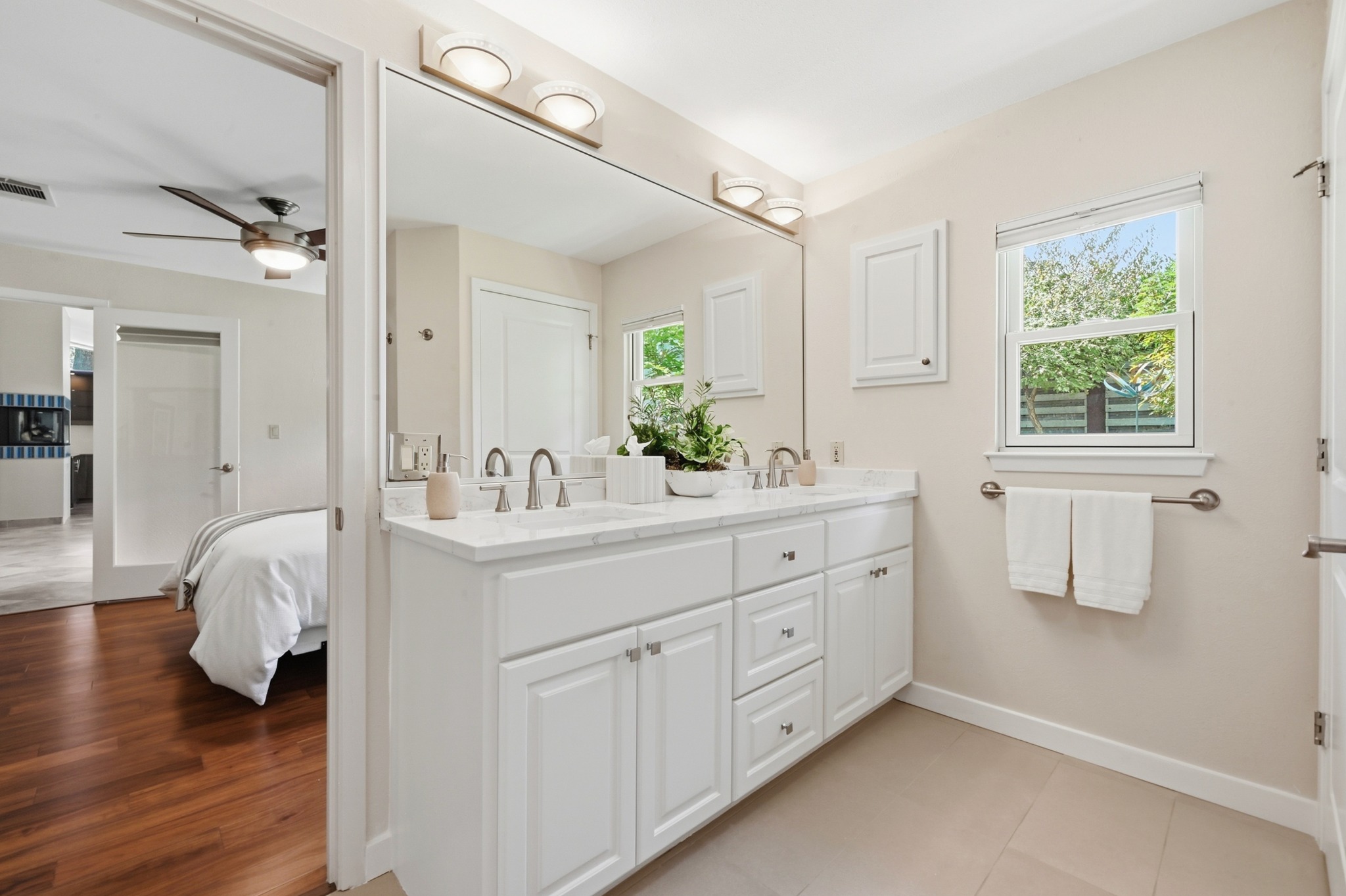 7313 Running Rope Austin, TX 78731 - Photo 12 of 26 Double vanity with quartz counter.