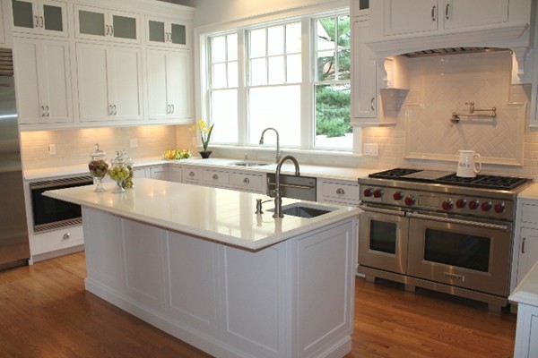 6 Chadbourne Road Lexington, MA 02421 - Photo 13 of 30 a kitchen with stainless steel appliances granite countertop a sink stove and refrigerator